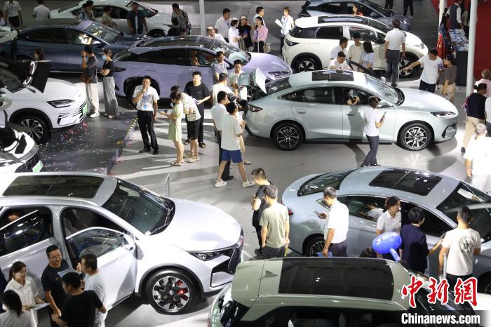 宁夏银川:市民周末逛车展