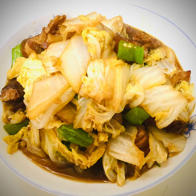 章丘黄家烤肉炖白菜图片