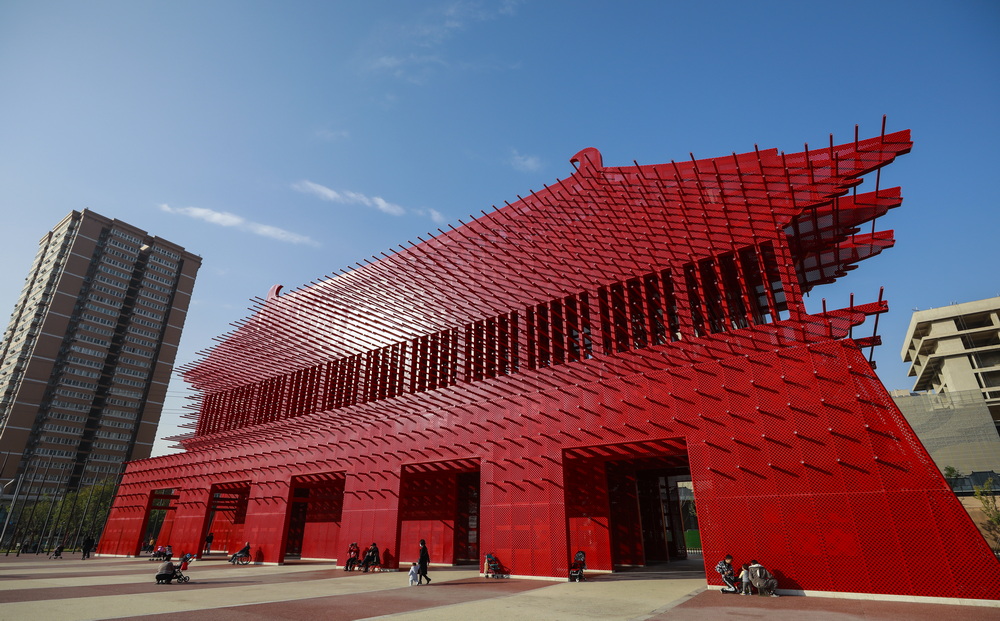 西安新地标—红色金属建成的1:1隋唐明德门 你爱了吗?