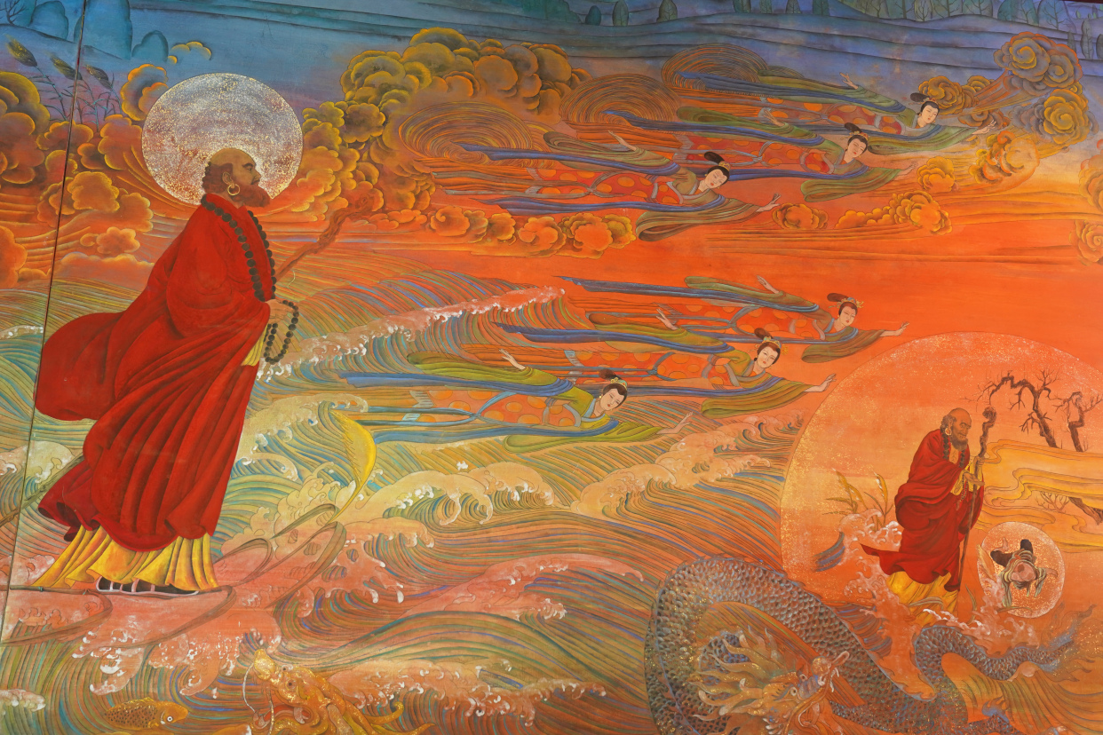 少林寺立雪亭,佛性禅心壁画