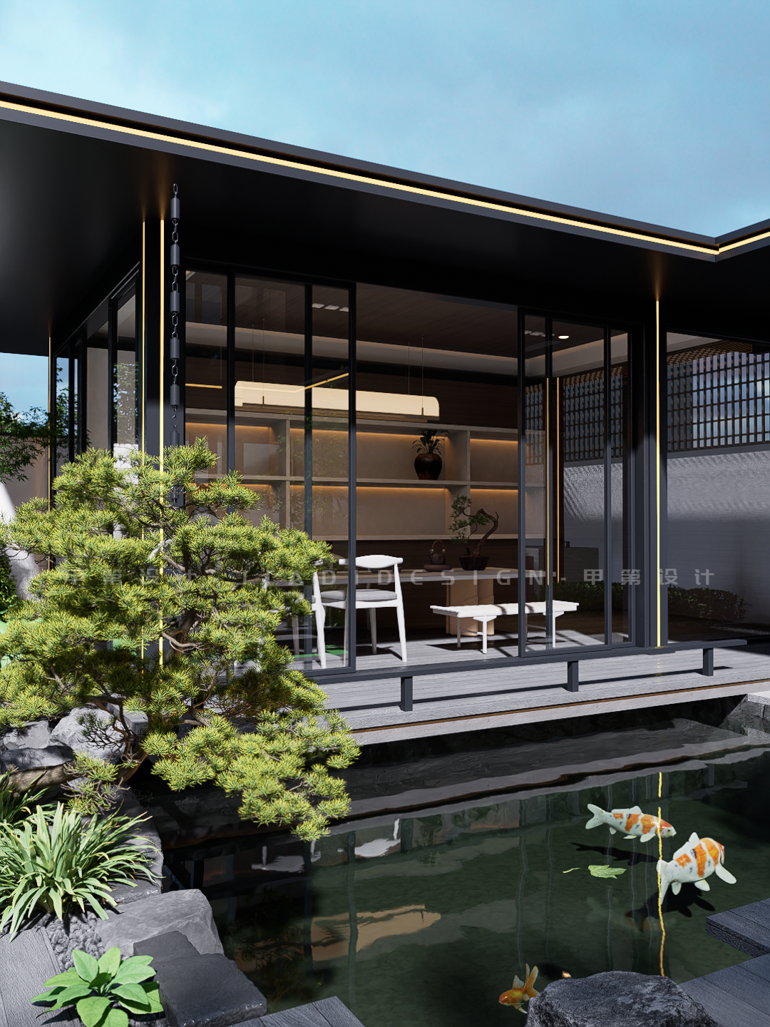 庭院设计:新中式风格庭院,现代与古典的结合