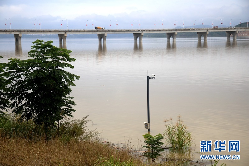 航拍高水位下的丹江口水库