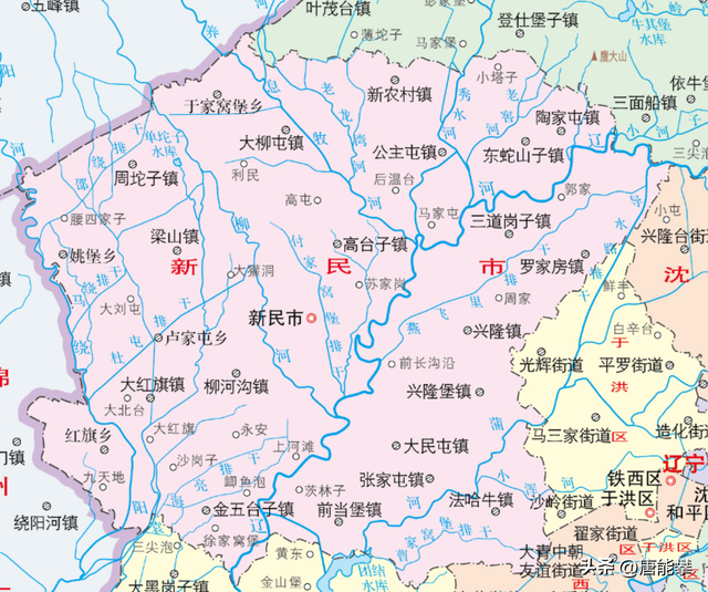 辽中区地图全图高清版图片