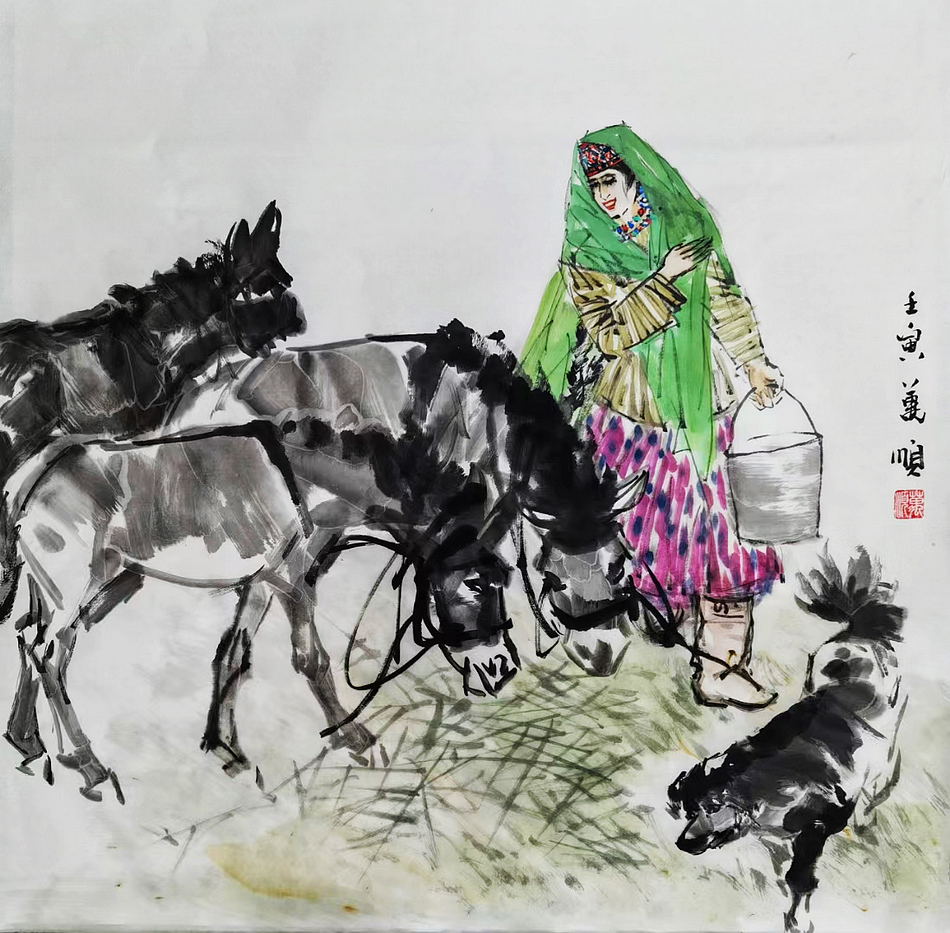 天水著名画家赵万顺创作百幅佳作献礼党的二十大(组图)