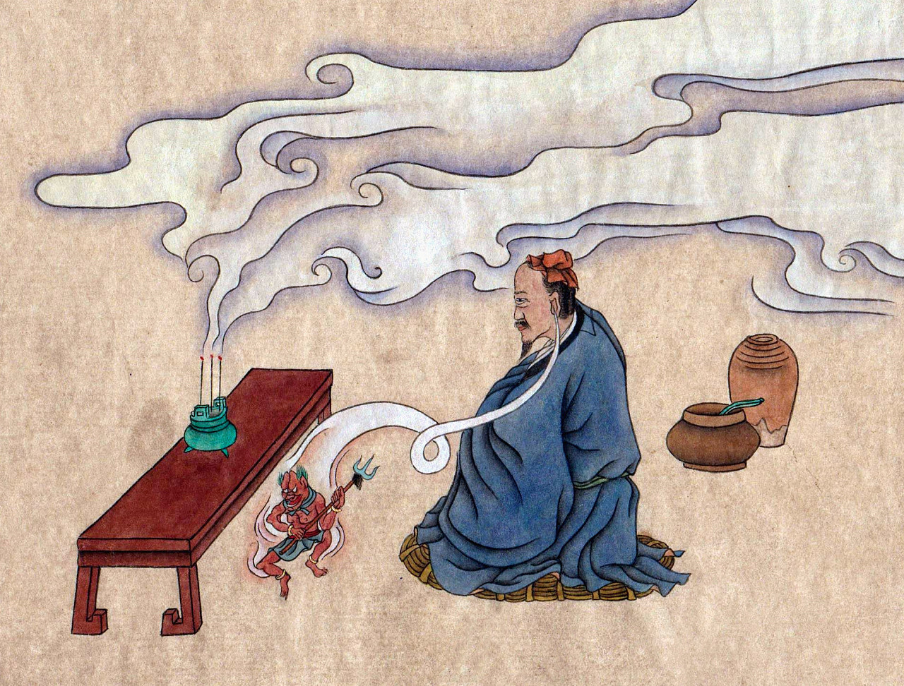 聊斋志异:耳中人白话文,书生修炼气功走火入魔,耳中生出小鬼