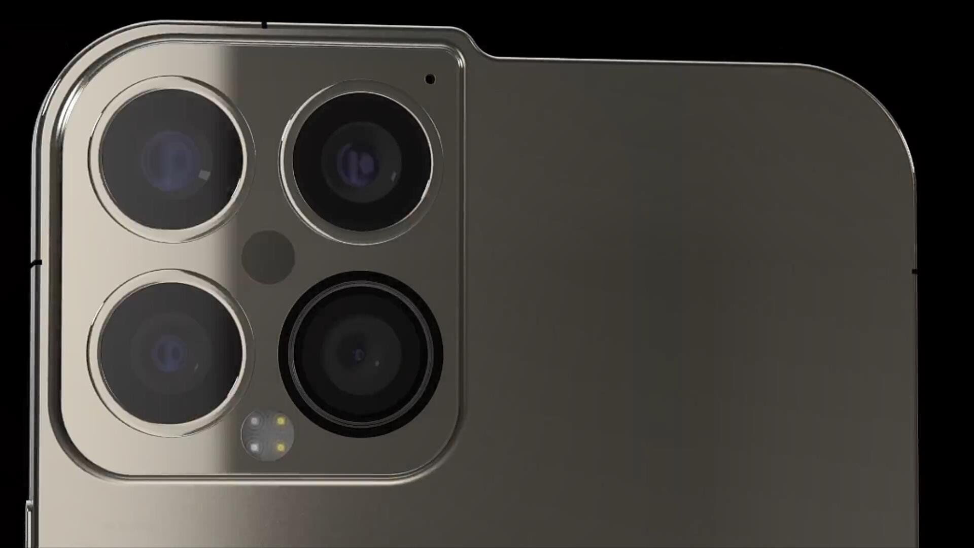 iphone13pro概念机:全新机身设计,无刘海 后置四摄