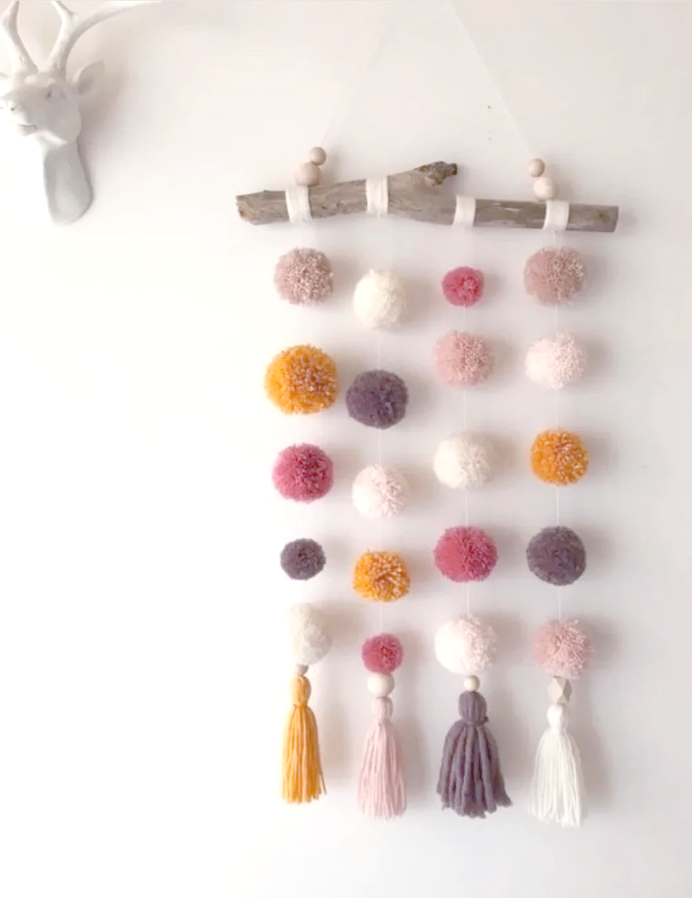 手工diy毛球地毯,让你的小窝更温暖