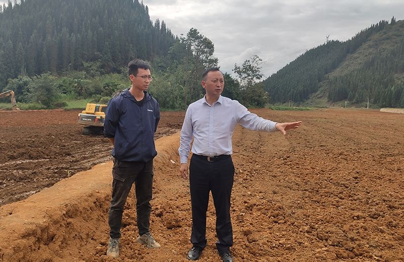 黄奇到屯脚镇督导秋冬种工作