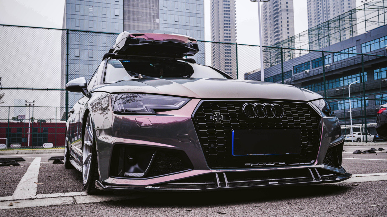 unic|奥迪a4 allroad改色星空灰魅影