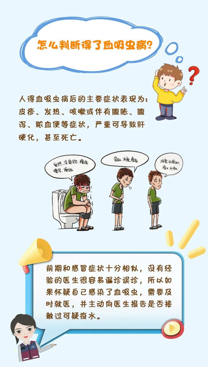 血吸虫预防图片漫画图片