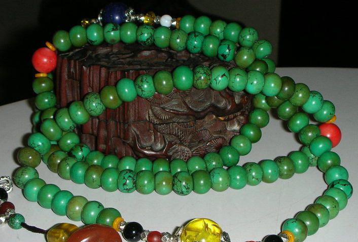 3千元绿松石老油绿108手镯值得买吗?