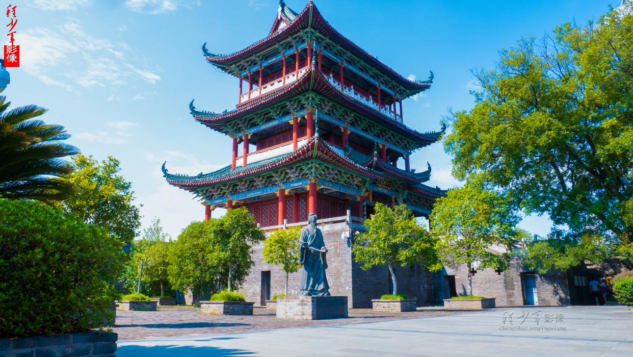 八镜台,筑基赣州古城墙之上,苏东坡题诗于此,城市八景由此开创