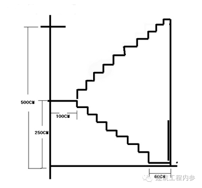 折板楼梯进退怎样计算图片