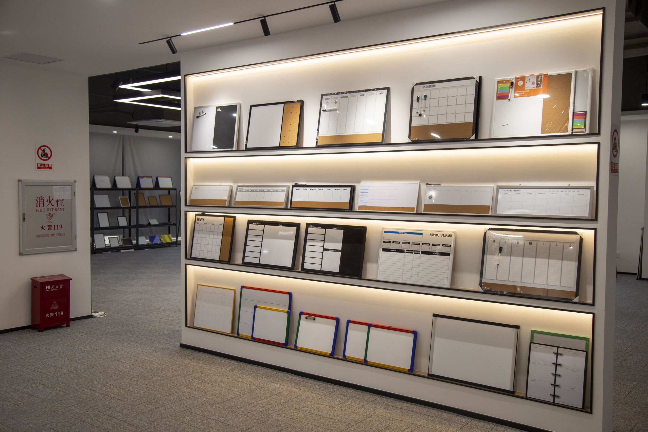 weekly planned white board madic magnetic board