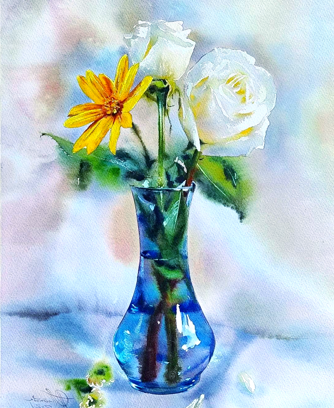 画家luybov titova的静物水彩画,灵动精致,意境非凡!