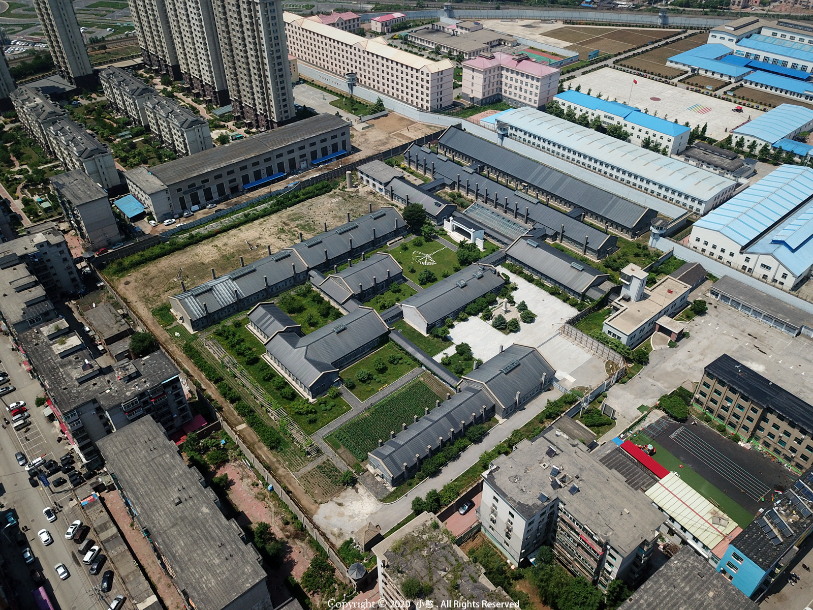 航拍国家宝藏-辽宁抚顺抚顺战犯管理所旧址