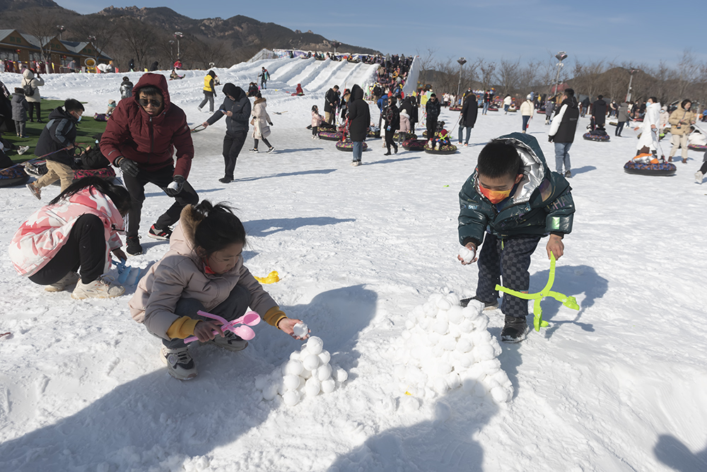 青岛世博园滑雪图片