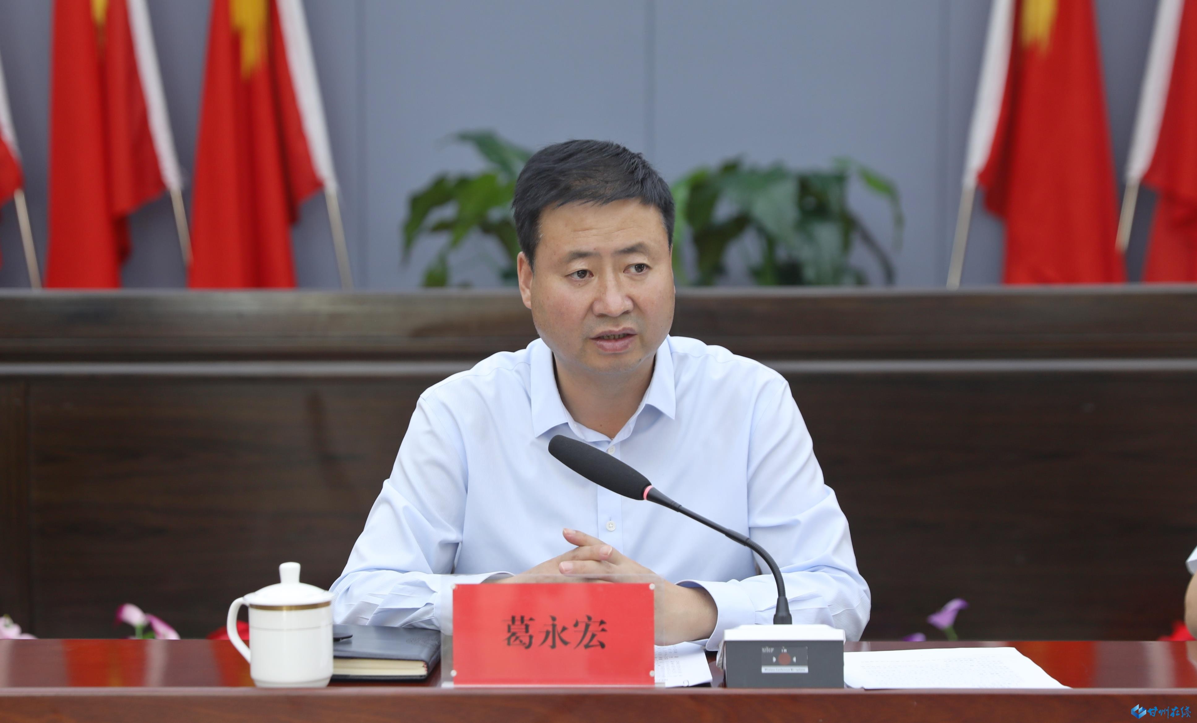 葛永宏主持召开平山湖综合能源基地项目调度会议