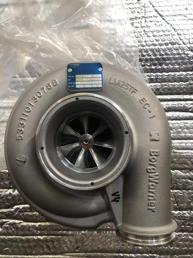 Turbocompresor instalado en motor