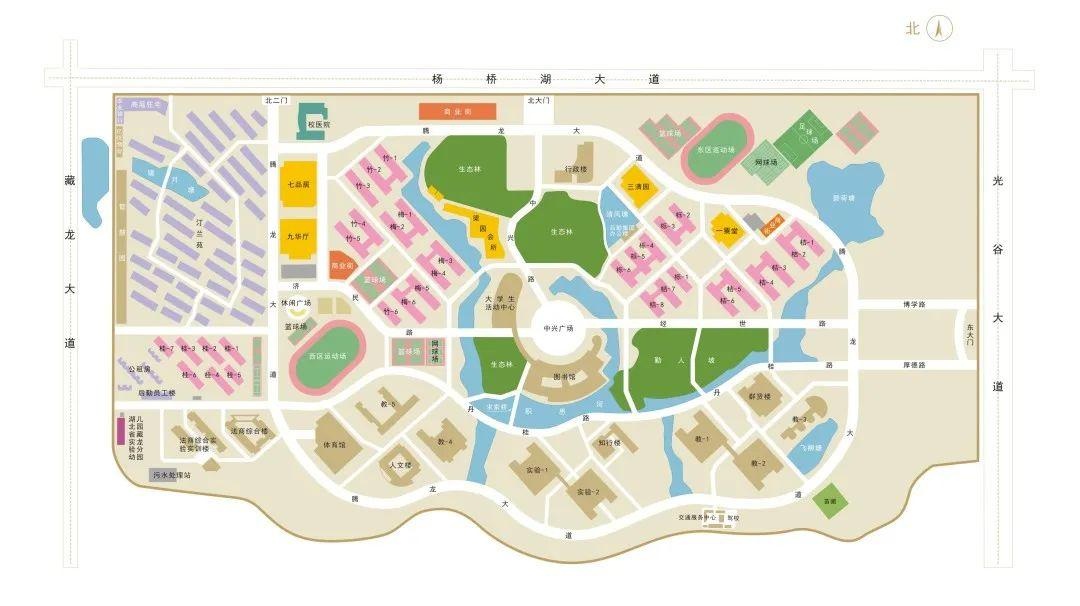 西安外事学院校园地图图片