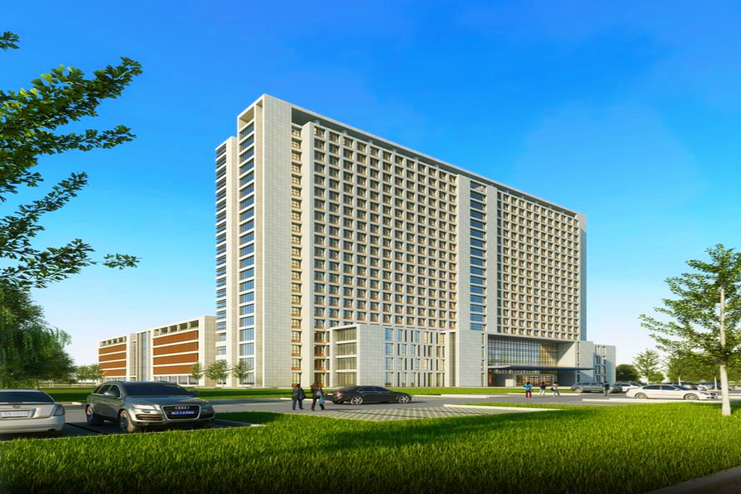 山西在建一座三级综合医院,占地约160.2亩,设床位790张