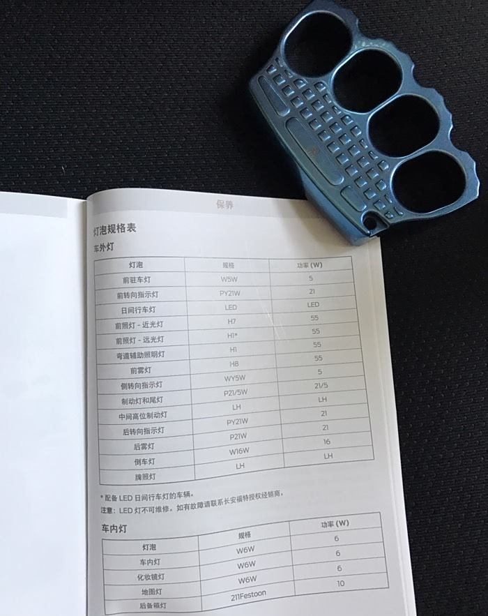 福克斯保养手册图片