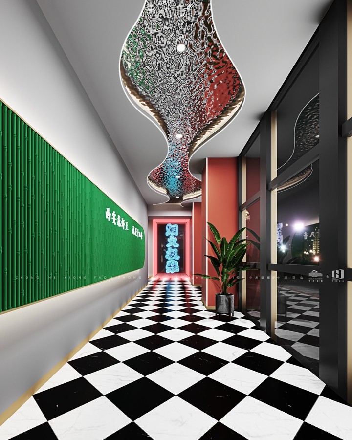 西安龙虾十八香餐饮店装修案例