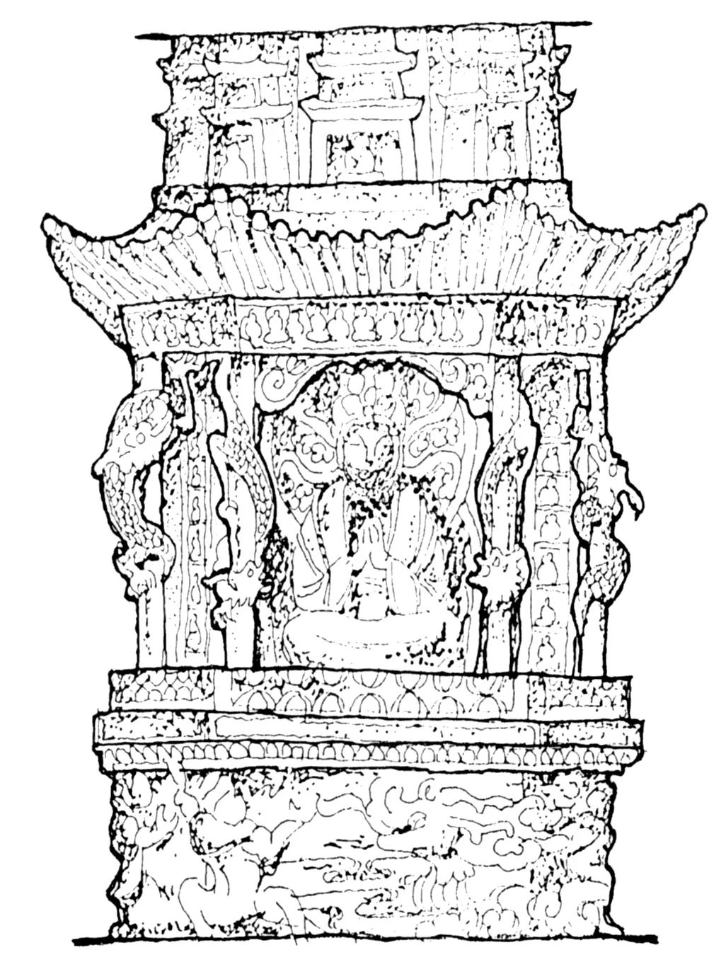 大足石刻简笔画图片图片