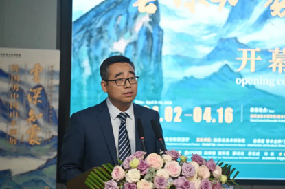 云深知处陈国勇中国山水画展在陕西省美术博物馆开幕