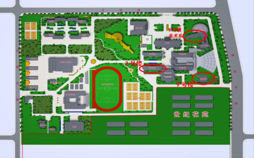 唐山师范学院 平面图图片