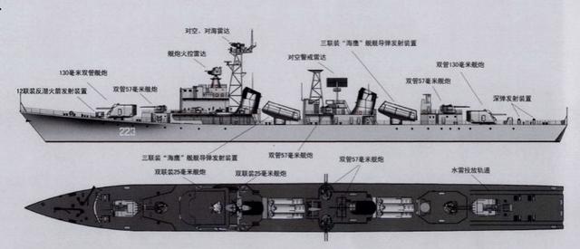 051型驱逐舰图纸图片