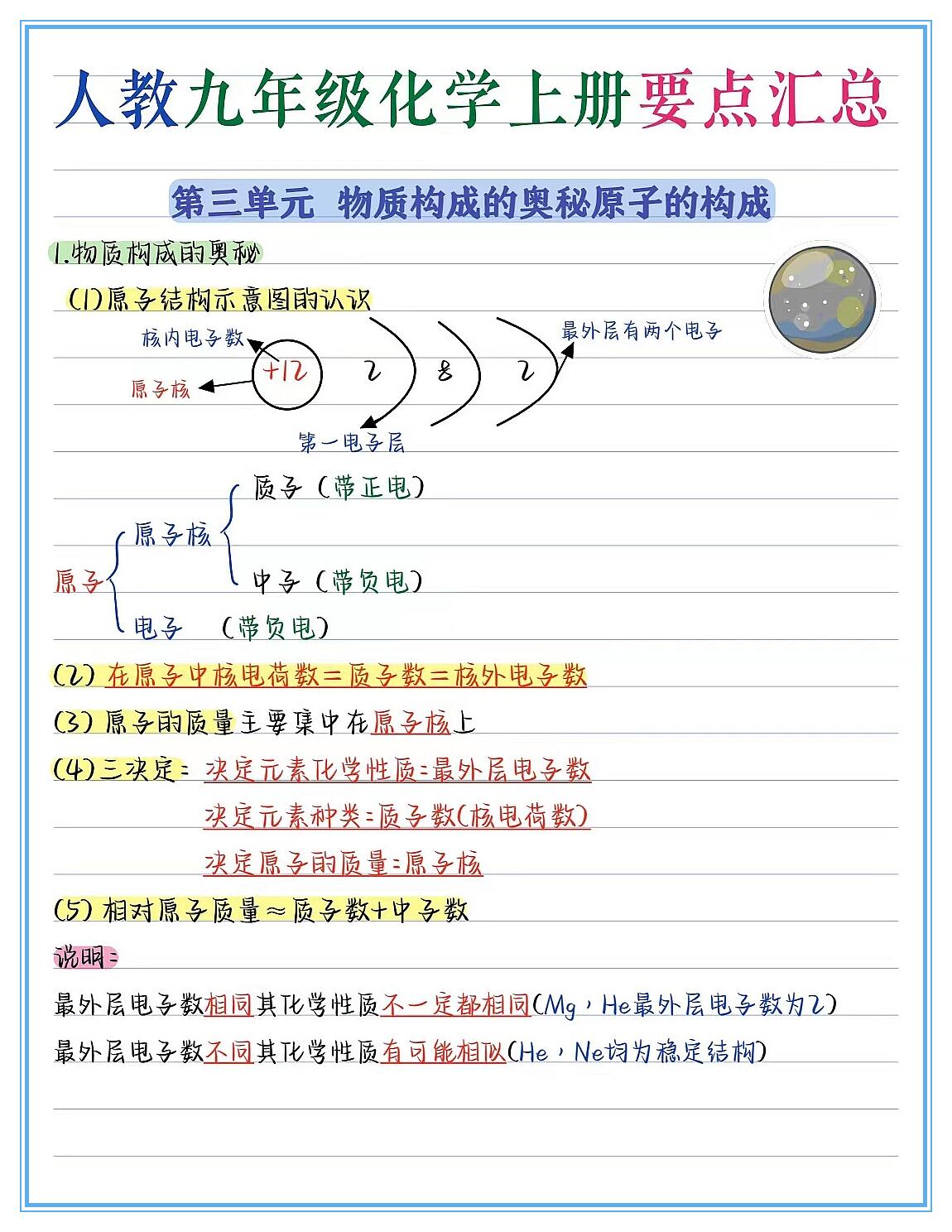 人教版九年级化学知识点总结(人教版九年级化学第一单元知识点)  第2张