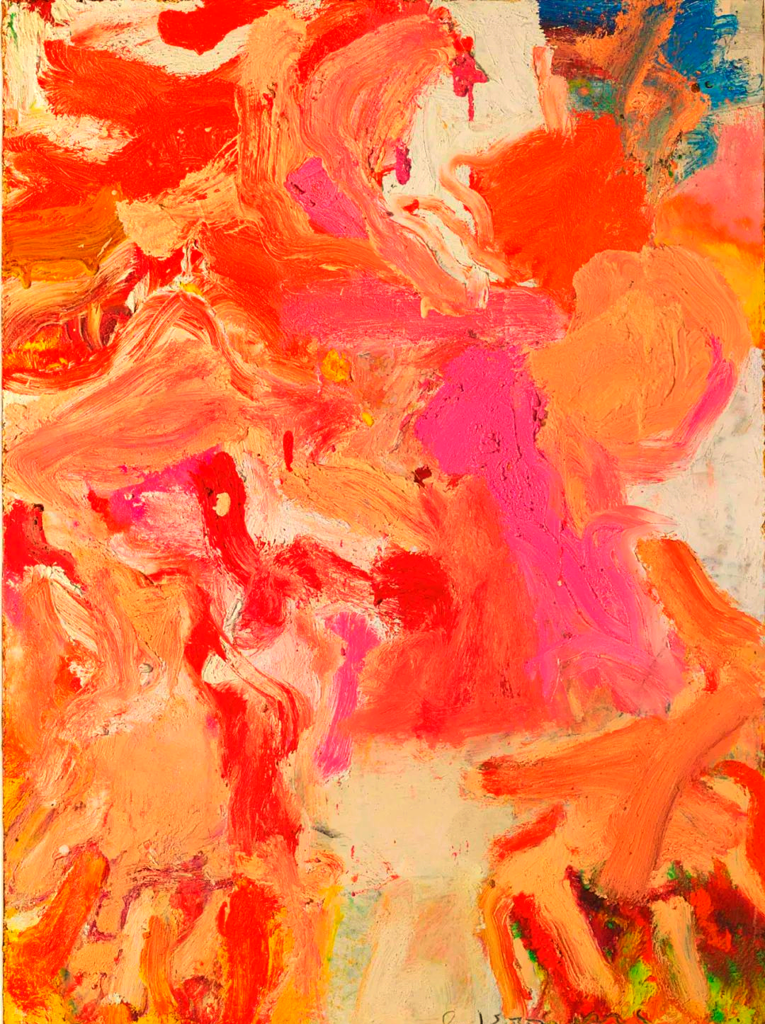 德库宁的抽象油画