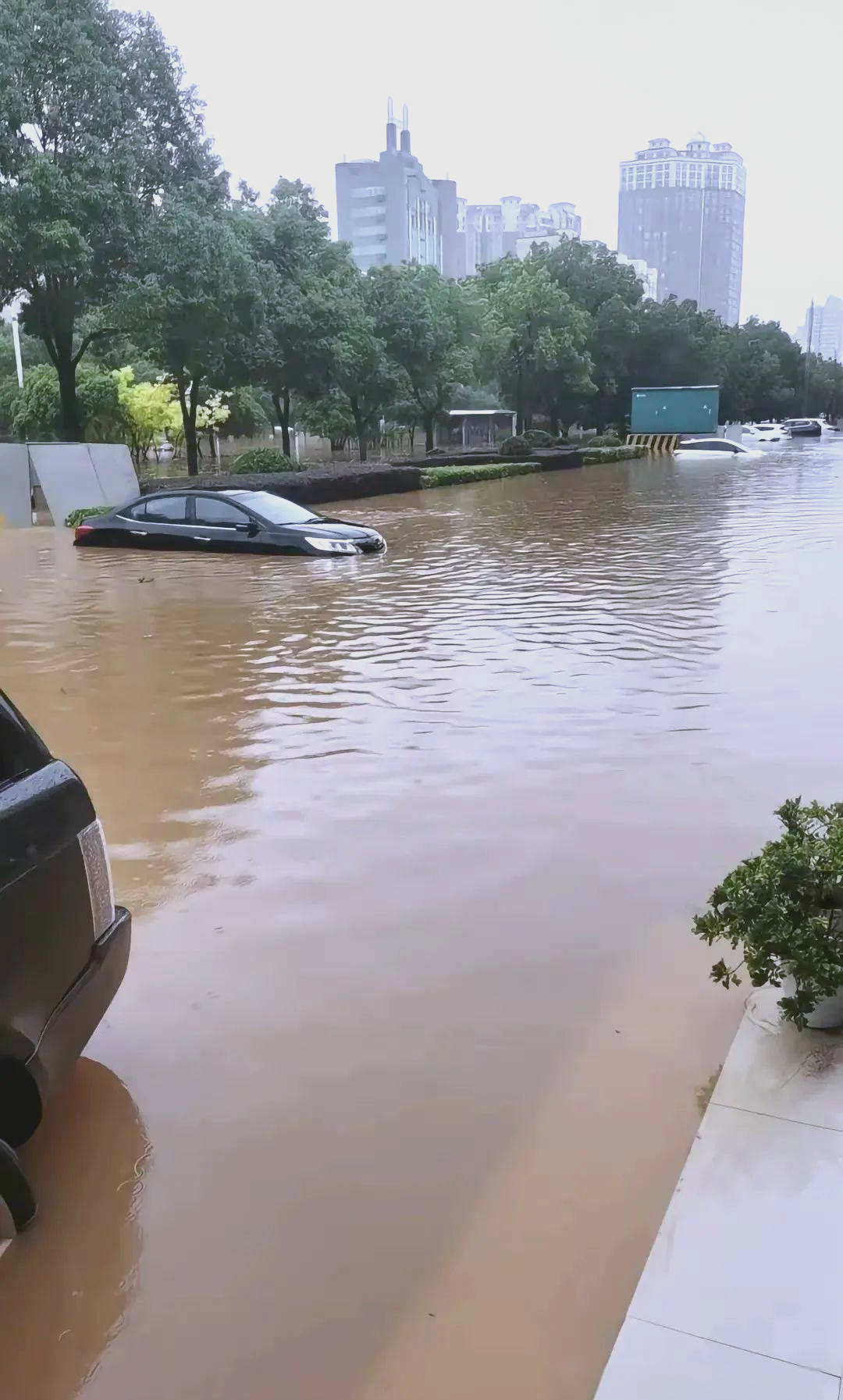 武汉暴雨成灾,众多沿江闸口封闭,江城变"水城"