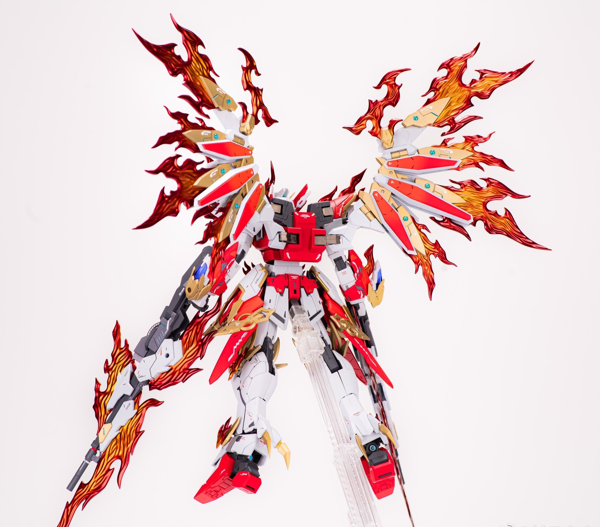 模型欣赏:mg飞翼零式高达改61炎凰