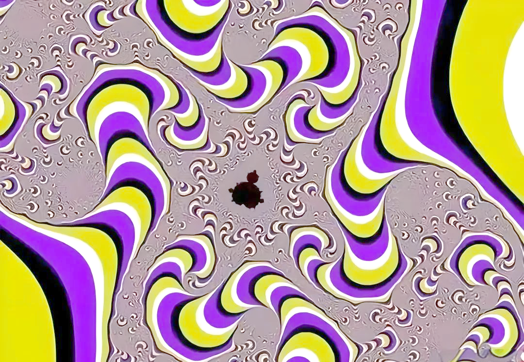 黑白底片图,乍看之下并无特别之处,然而当你凝视人物的鼻子大约30秒后