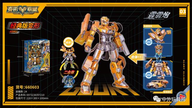 变形联盟-霹雳炮(金)-经典变形款