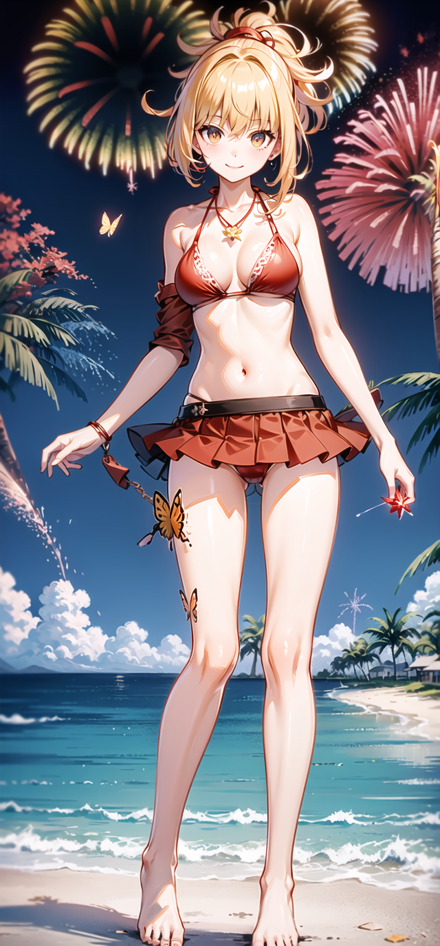 宵宫泳衣精美壁纸第一期,来自ai绘图的魔法!032