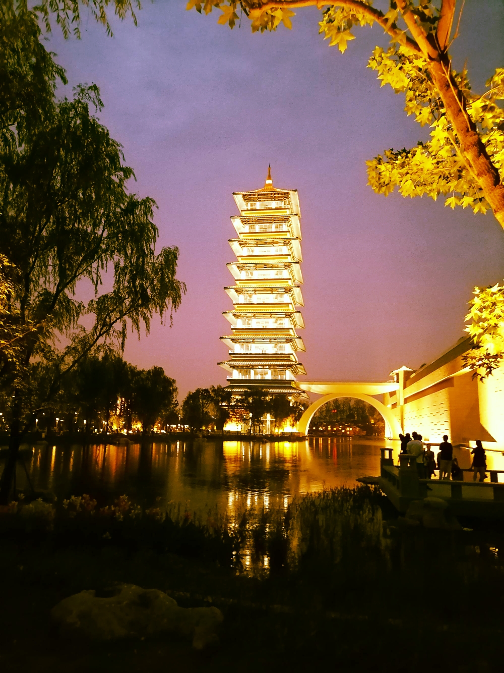 蝶恋花:扬州中国大运河博物馆夜景