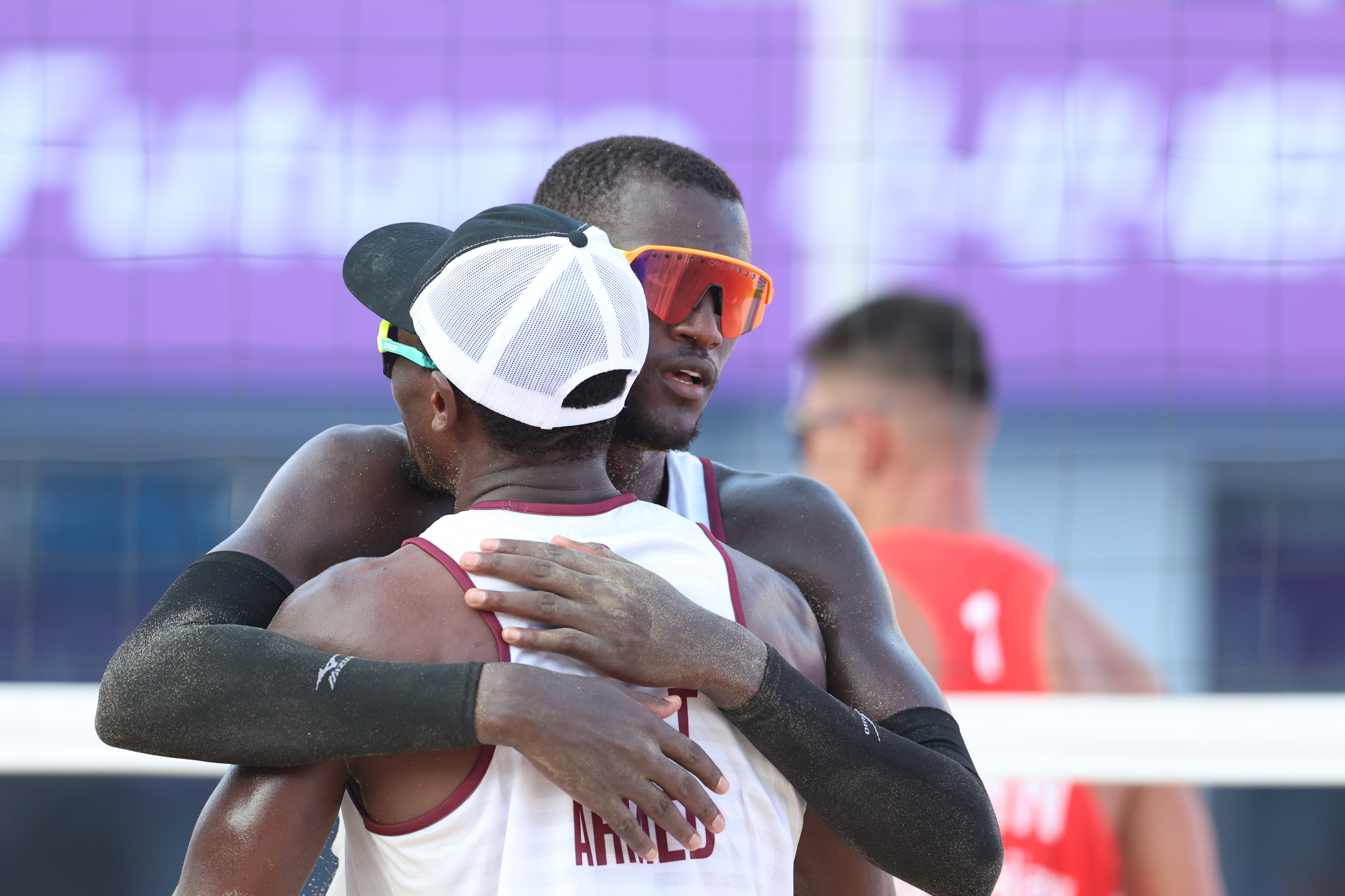 沙滩排球——男子金牌赛:中国组合获亚军(2)