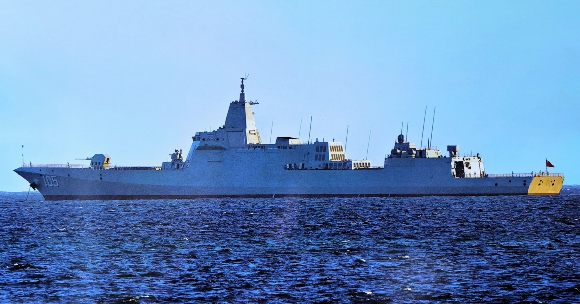 不再是海上养老院,北海舰队已装备7艘052d,1艘055!