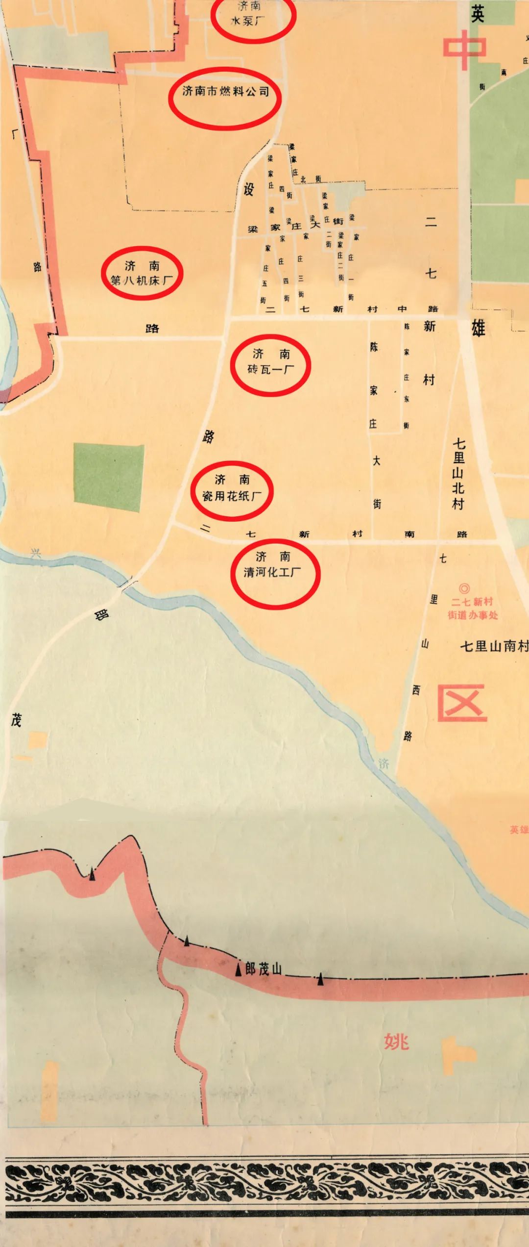 济南地图老城区图片