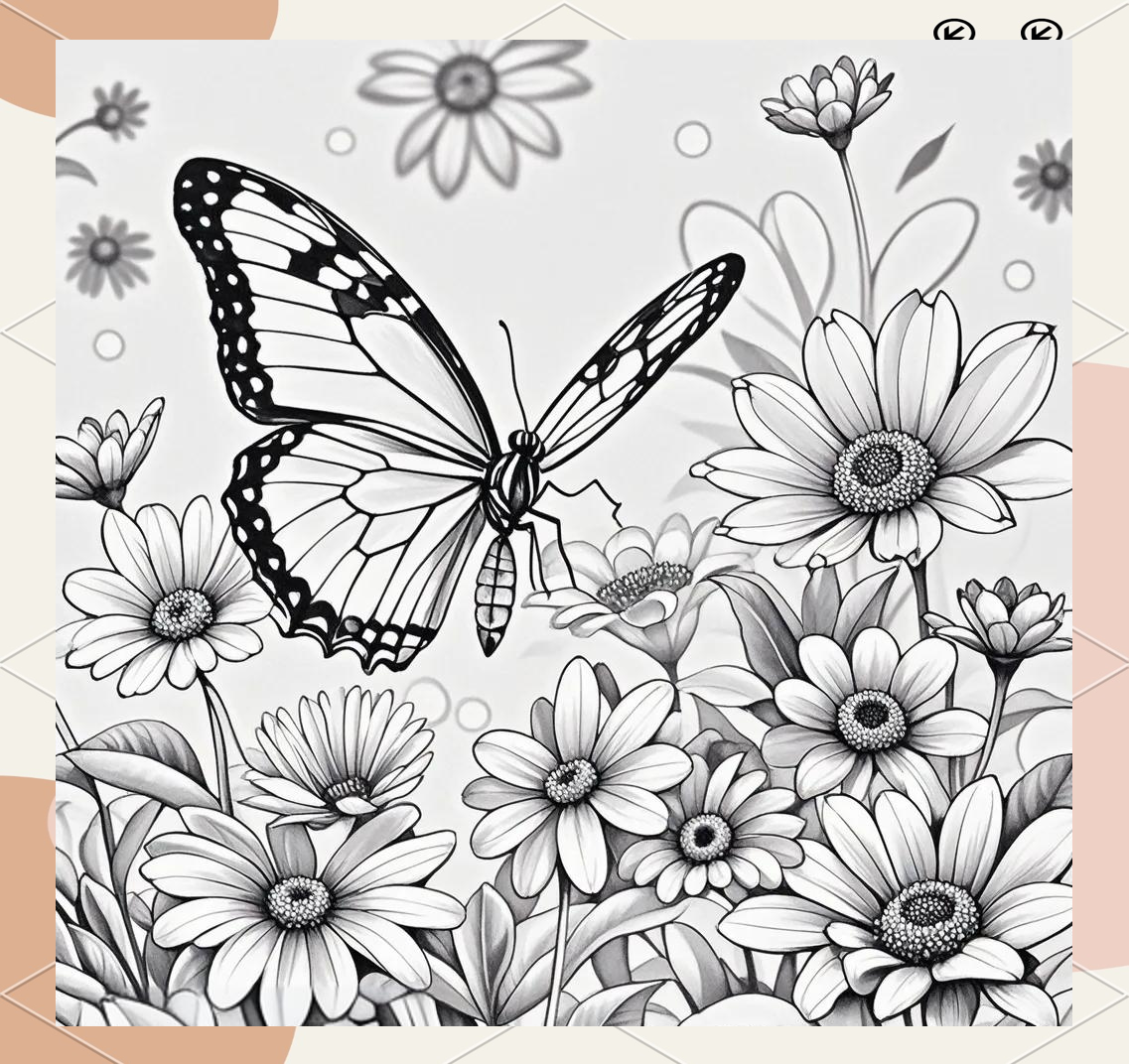 湖中荷花与花海蝴蝶的线描技巧详解