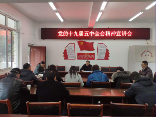 雅安市农业农村局党组书记倪林到永安村宣讲党的十九届五中全会精神