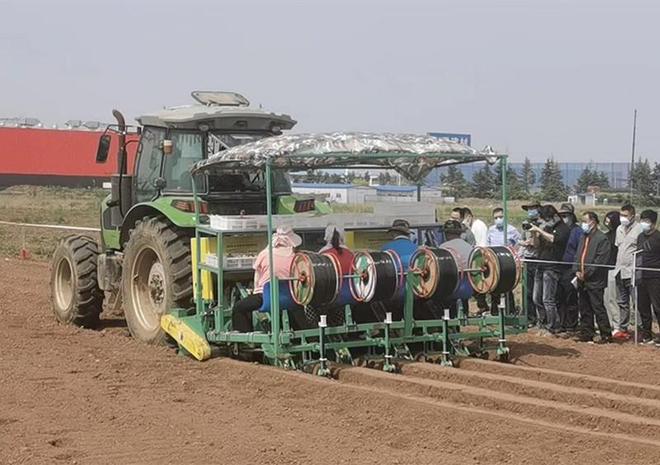 山东产研院研制出国内首台生姜多功能播种机