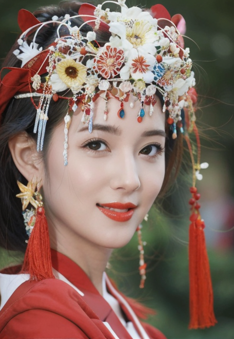 绝世容颜国风美女写真艺术照,笑容甜美