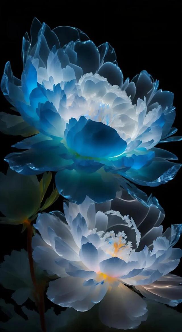 美图:晶莹剔透水晶花