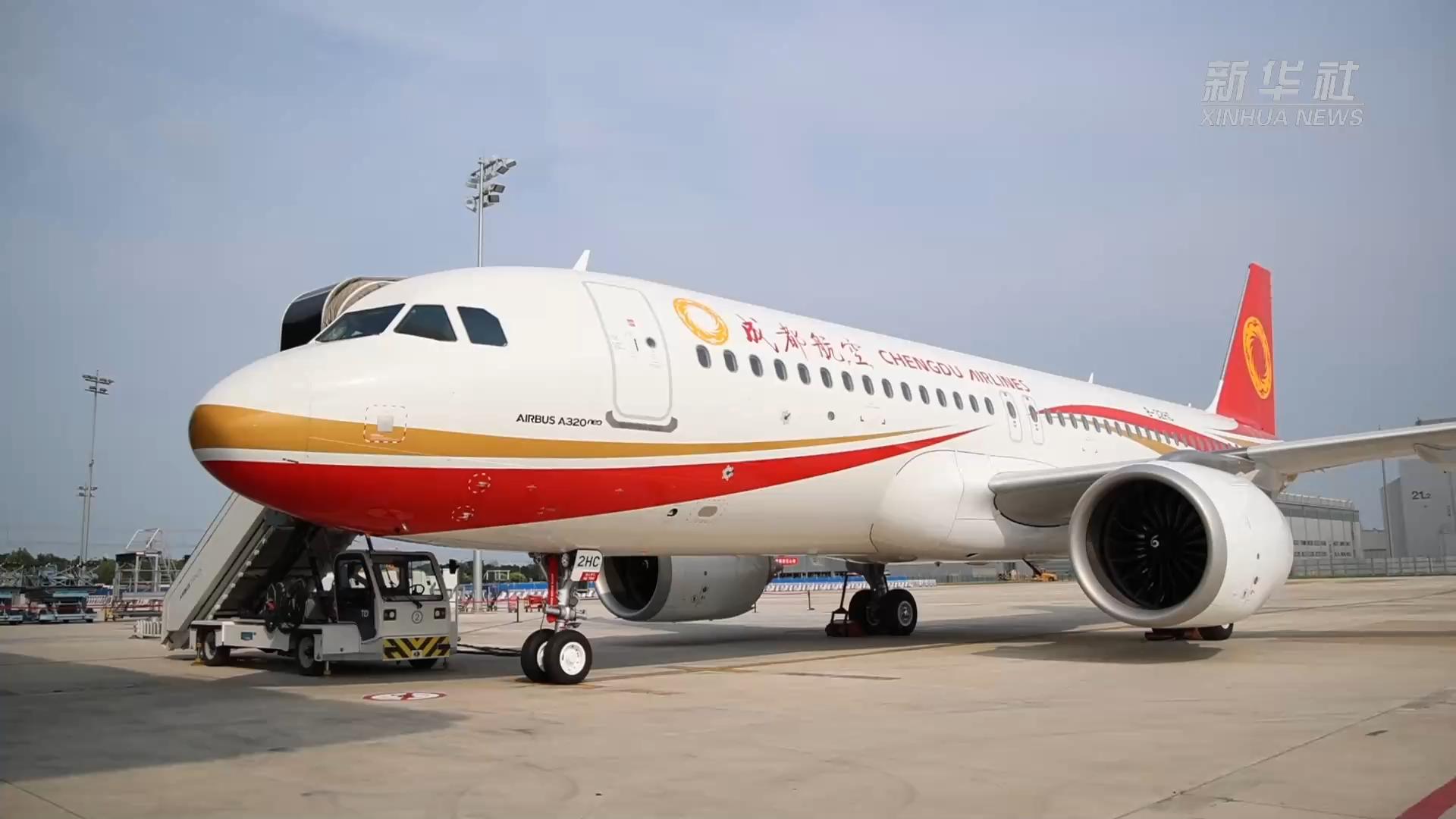 空中客车中国总装第700架a320系列飞机交付