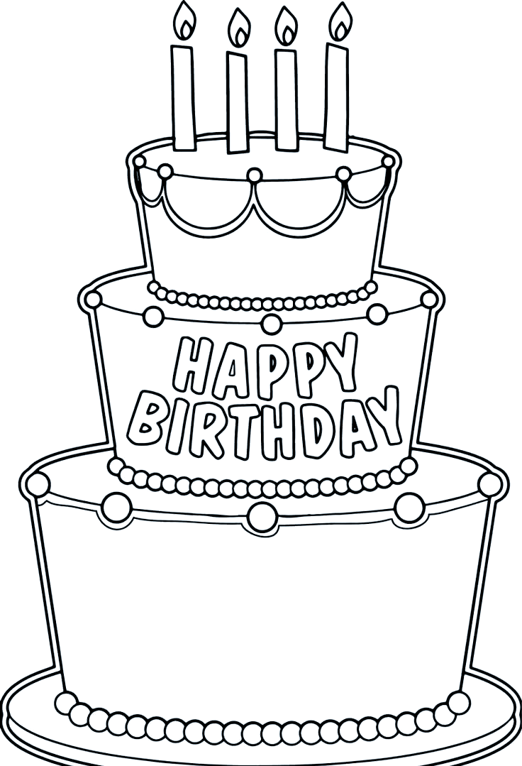 如何用简笔画表达生日蛋糕的层次与细节