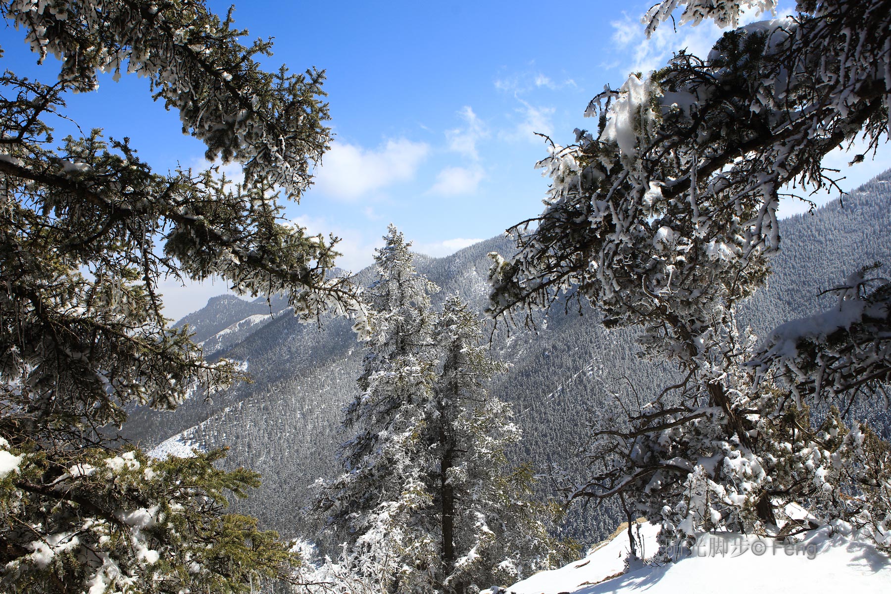 银川贺兰山雪景图片